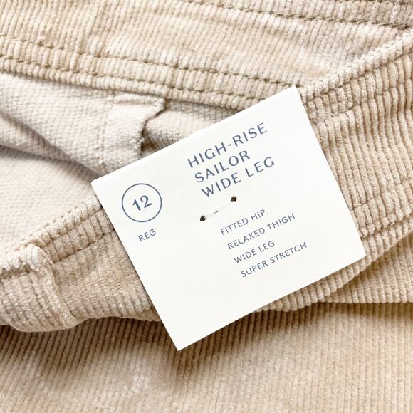 Universal Thread Women's High Rise Sailor Wide Leg Ankle Jeans Light Brown 12R - Picture 5 of 7